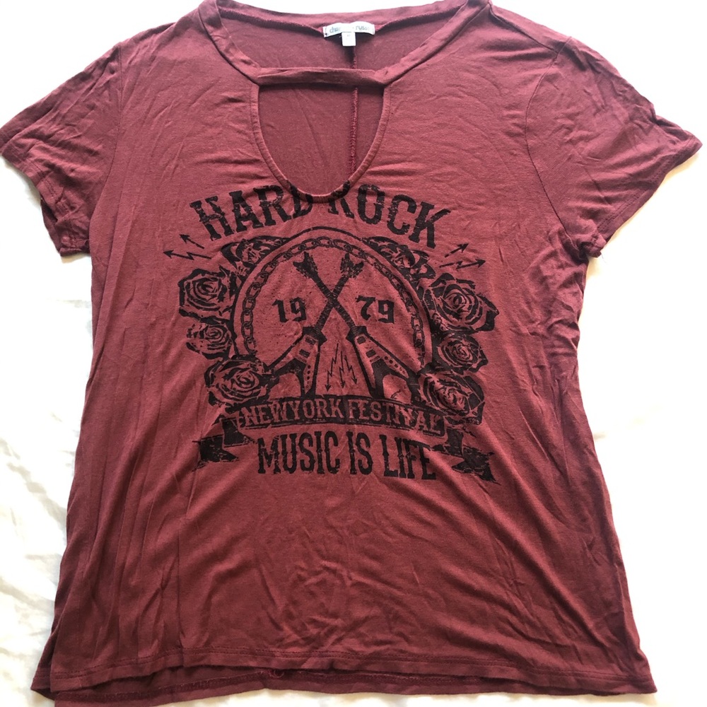 Charlotte Russe flowy short sleeve shirt